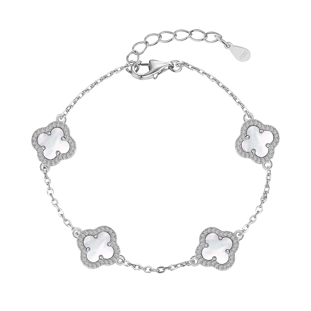 [baslovejewels]Four-Leaf Clover Exquisite Bracelet