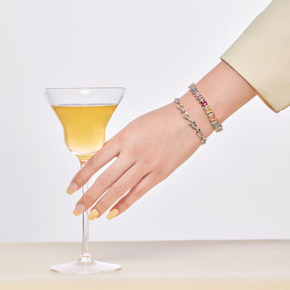 [baslovejewels]Dazzling Colorful Daily Bracelet