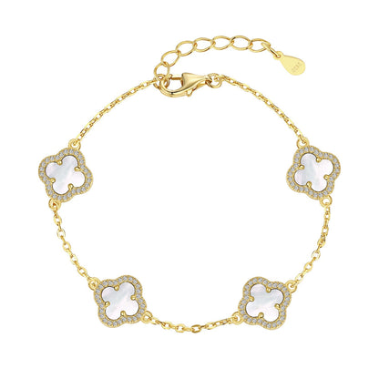 [baslovejewels]Four-Leaf Clover Exquisite Bracelet