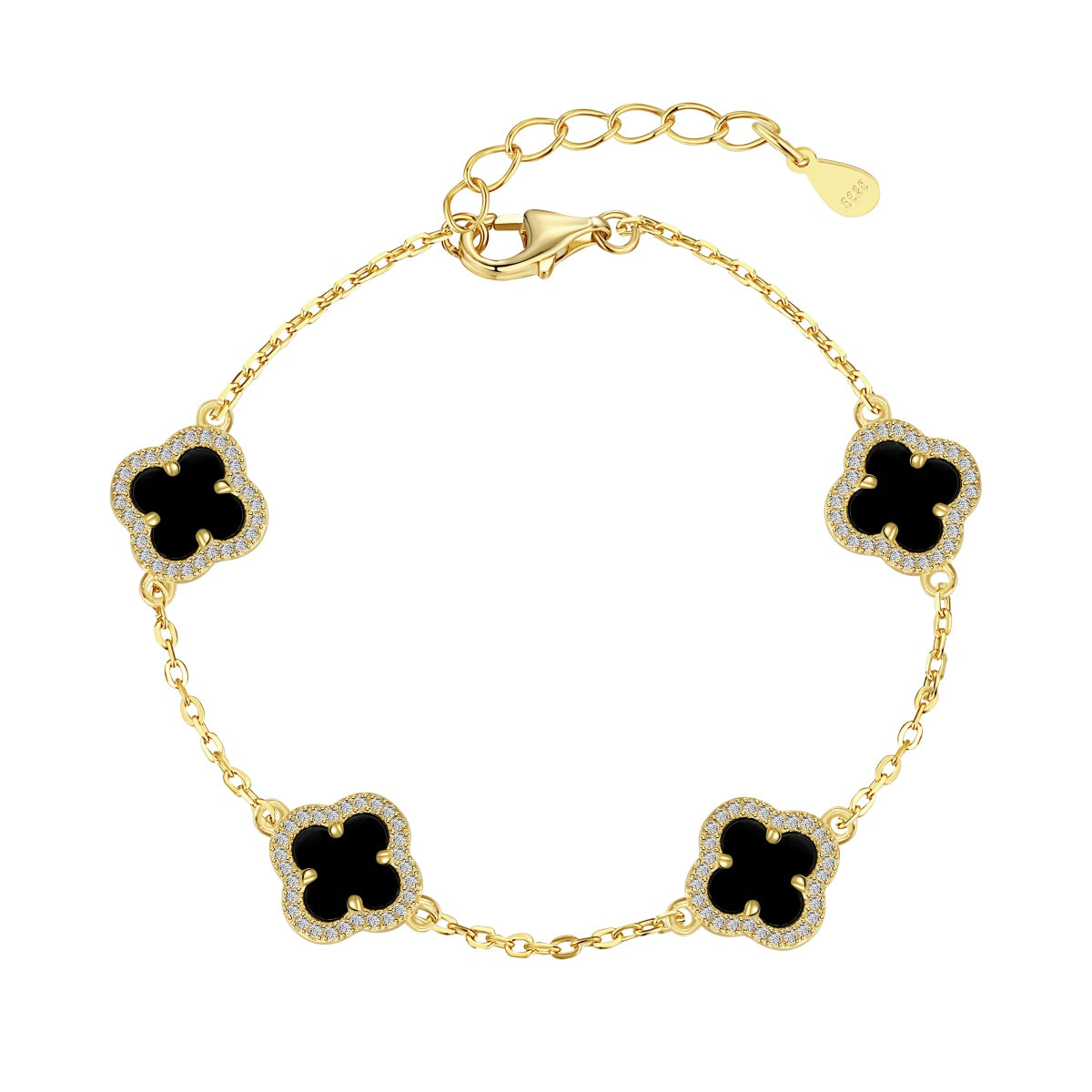 [baslovejewels]Four-Leaf Clover Exquisite Bracelet