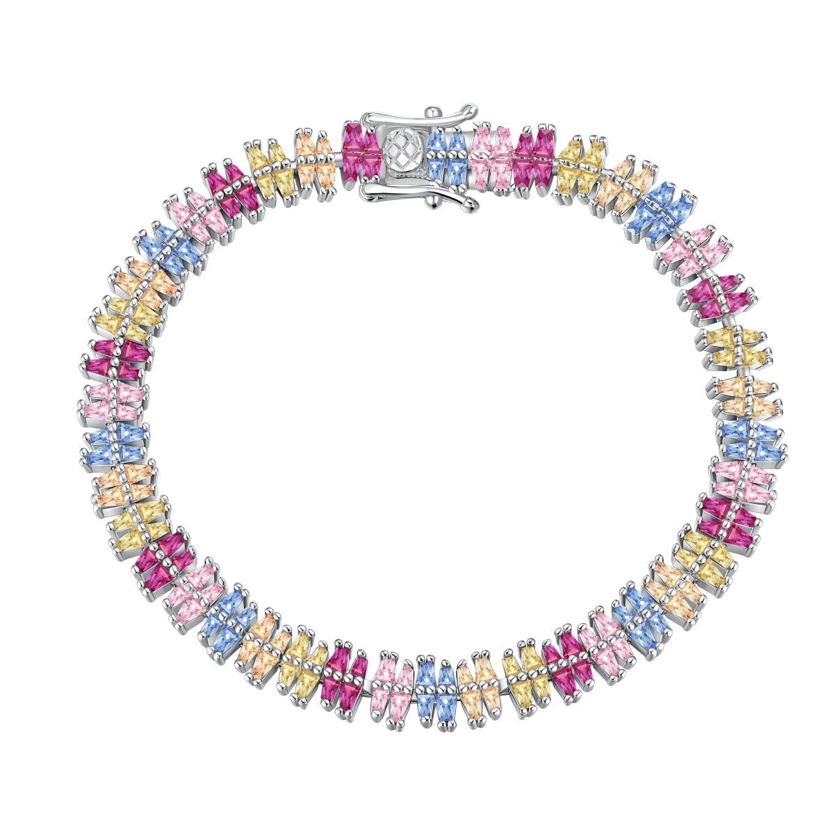 [baslovejewels]Sparkling Exquisite Multi Cut Party Bracelet