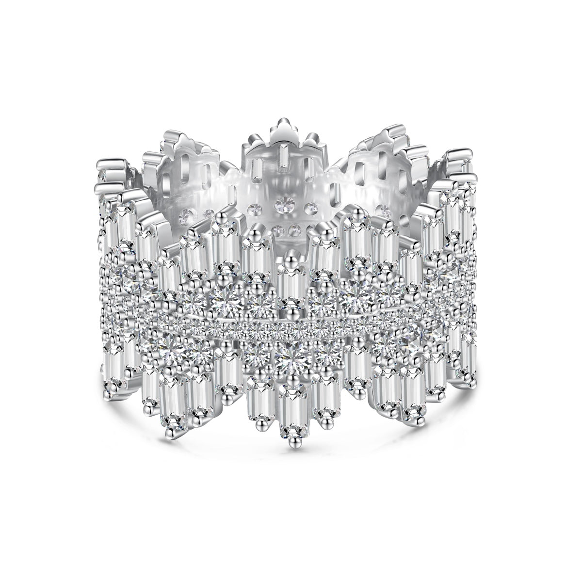 [baslovejewels]Luxurious Colorful Radiant Cut Daily Ring