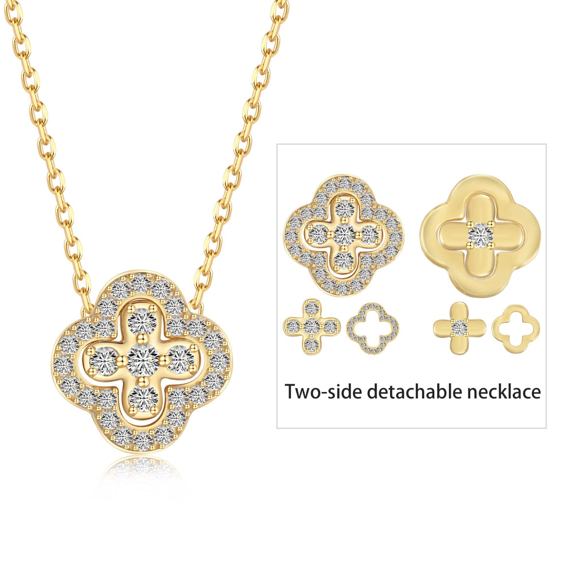 [baslovejewels]Four-Leaf Clover Various DIY Wearable Necklaces