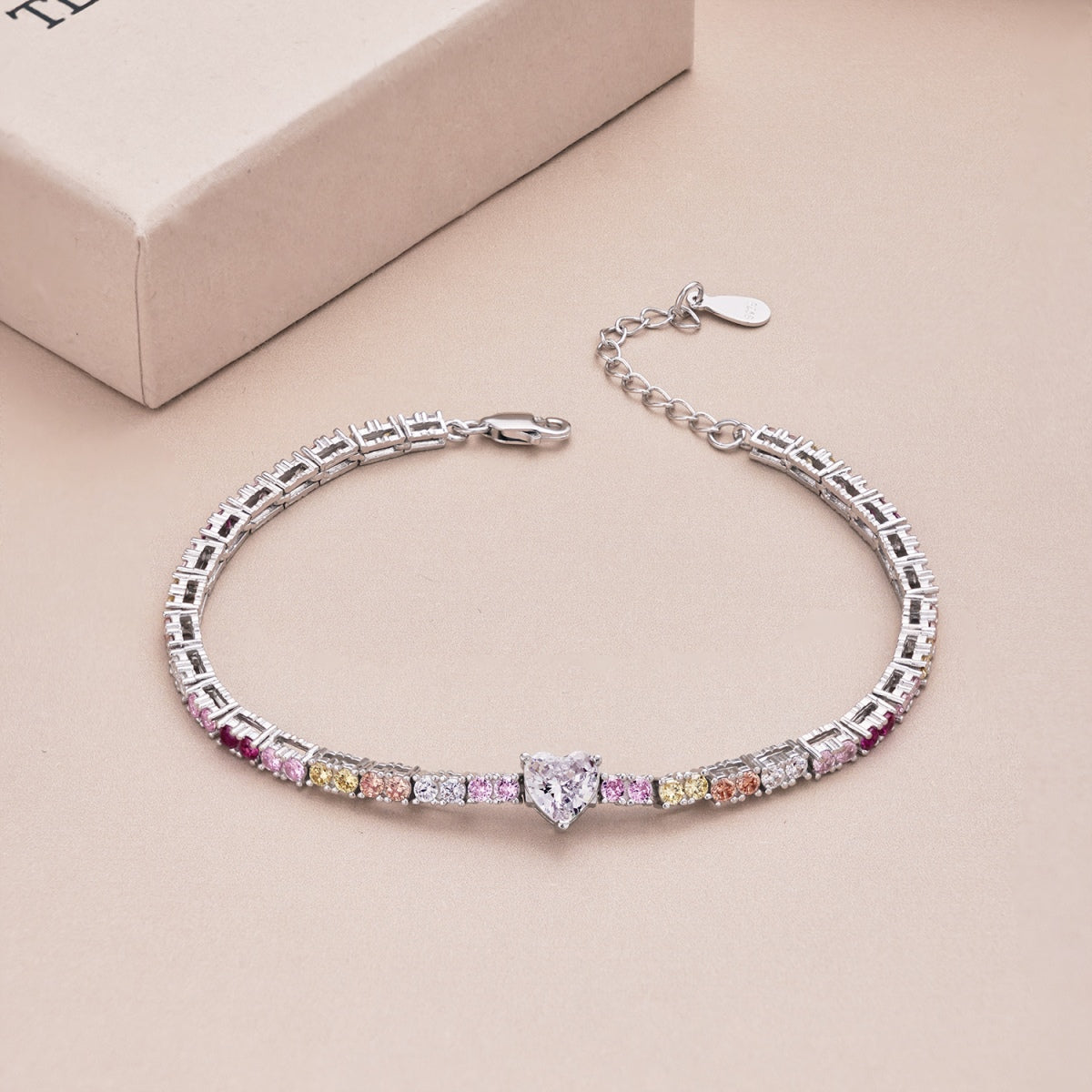 [baslovejewels]Delicate Romantic Heart Shape Lover Bracelet