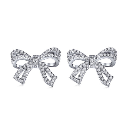 [baslovejewels]Dainty Bow Shape Earrings
