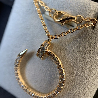 [baslovejewels]JUSTE NECKLACE PINK GOLD DIAMONDS