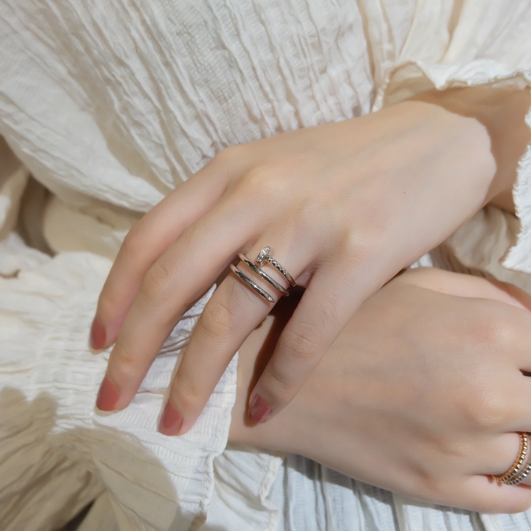 [baslovejewels]JUSTE RING 1.8MM SILVER DOUBLE ROW