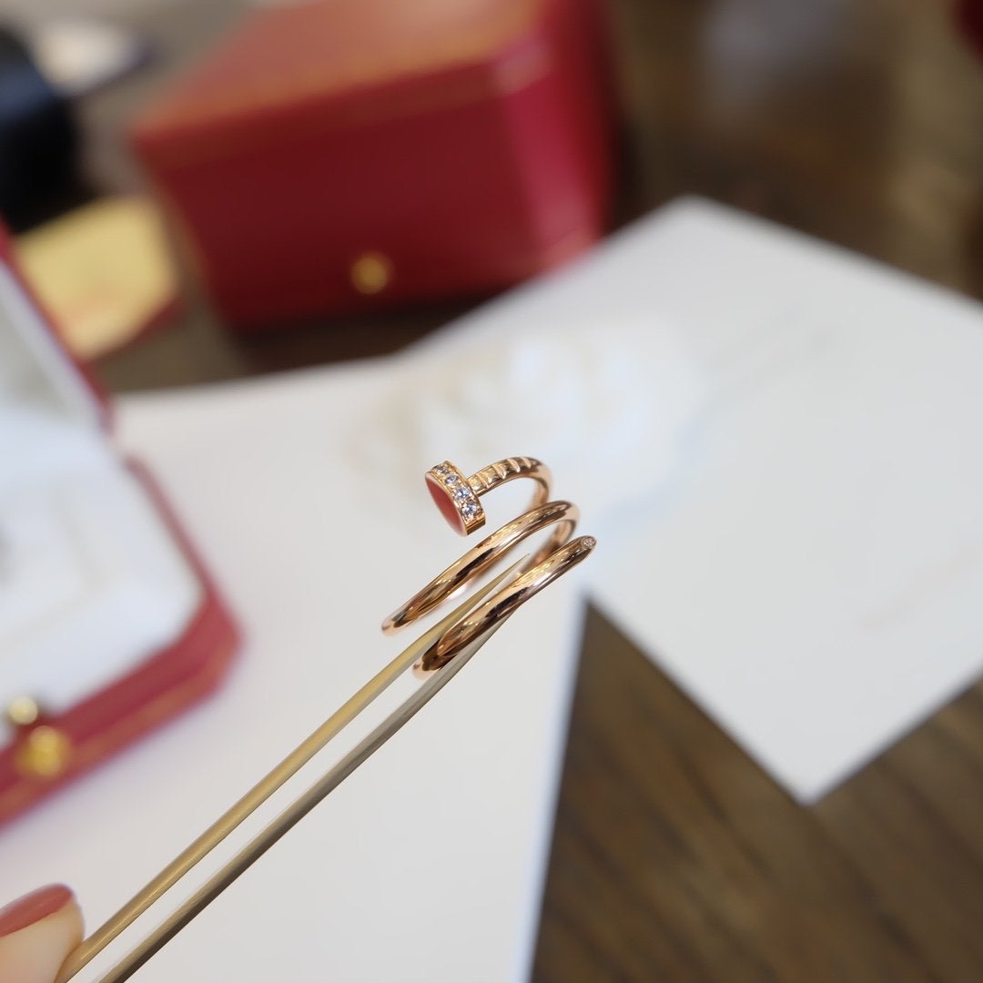 [baslovejewels]JUSTE RING 1.8MM PINK GOLD DOUBLE ROW