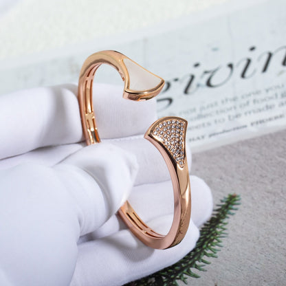 [baslovejewels]DREAM BRACELET OPEN PINK GOLD MOP DIAMOND