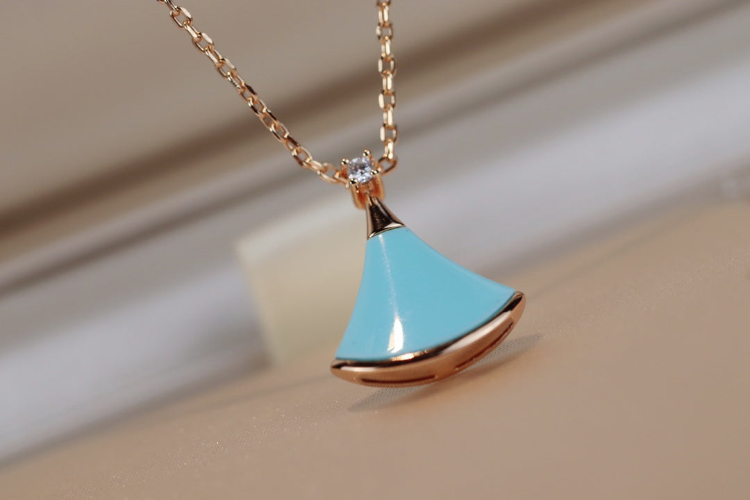 [baslovejewels]DREAM NECKLACE TURQUOISE PINK GOLD