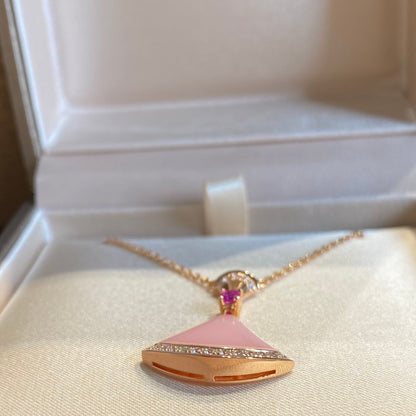 [baslovejewels]DREAM NECKLACE PINK OPAL