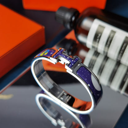 [baslovejewels]H STAR AND MOON BRACELET 12MM