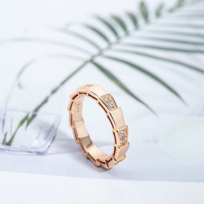 [baslovejewels]SERPENTI RING PINK GOLD  3MM