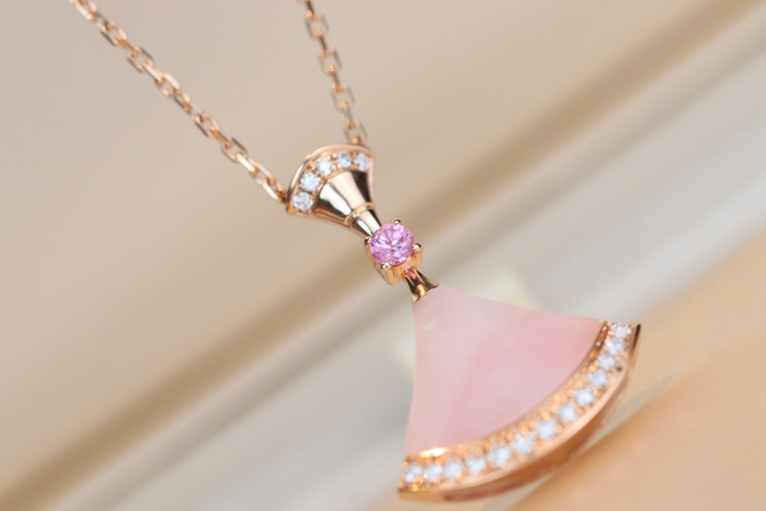 [baslovejewels]DREAM NECKLACE PINK MOP DIAMOND