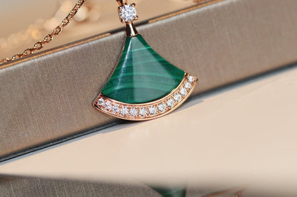 [baslovejewels]DREAM NECKLACE MALACHITE DIAMOND