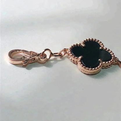 [baslovejewels]CLOVER 5 MOTIFS MULTICOLOR  BRACELET