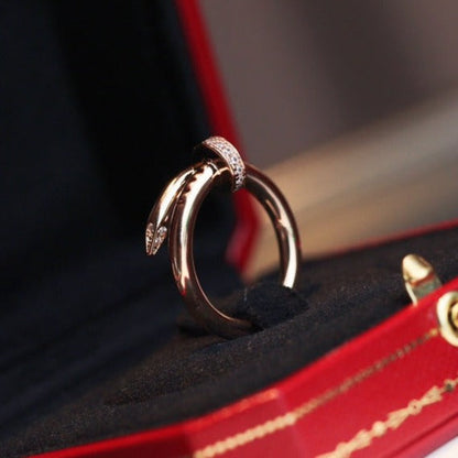 [baslovejewels]JUSTE RING 2.65MM PINK GOLD DIAMOND