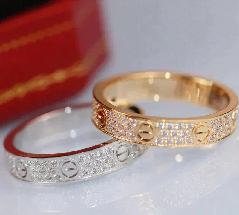 [baslovejewels]LOVE RING 3.6MM DIAMOND PAVED