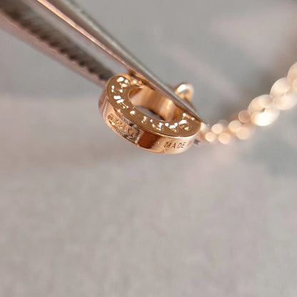 [baslovejewels]ZERO 1 NECKLACE PINK GOLD