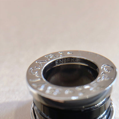 [baslovejewels]ZERO 1 BLACK CERAMIC SILVER NECKLACE