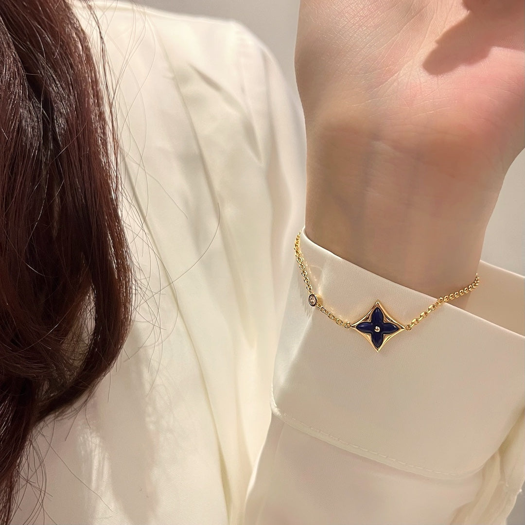 [baslovejewels]COLOR STAR PINK GOLD DIAMOND BRACELET