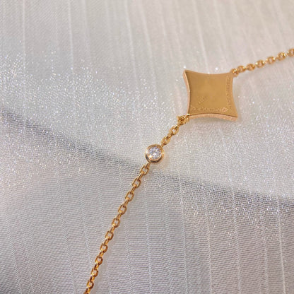 [baslovejewels]COLOR STAR CARNELIAN PINK GOLD DIAMOND BRACELET