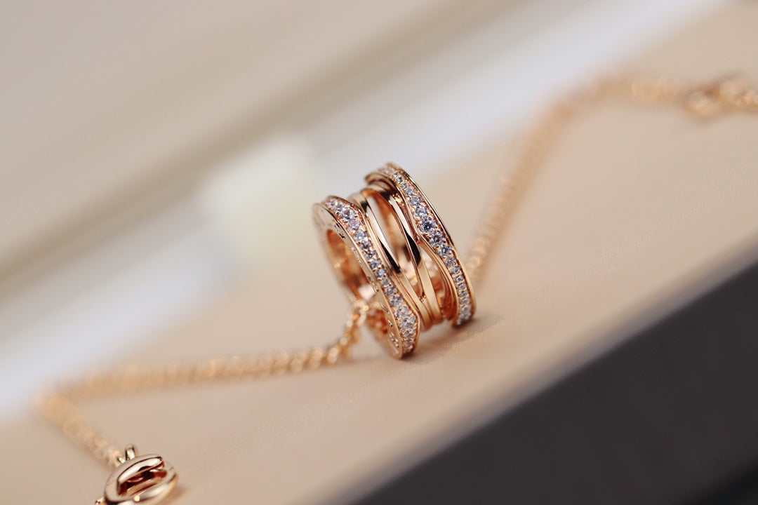 [baslovejewels]ZERO 1 PINK GOLD NECKLACE