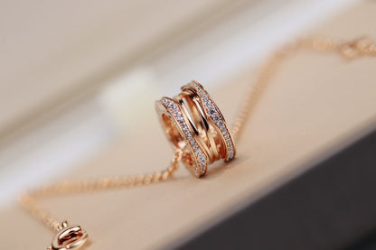 [baslovejewels]ZERO 1 PINK GOLD NECKLACE