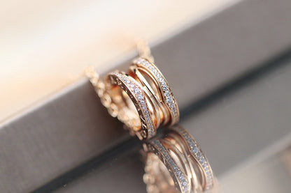 [baslovejewels]ZERO 1 PINK GOLD NECKLACE