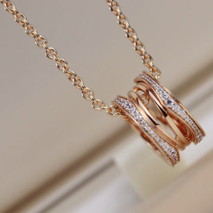 [baslovejewels]ZERO 1 PINK GOLD NECKLACE