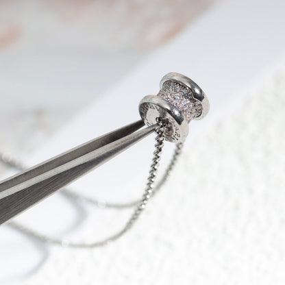 [baslovejewels]ZERO 1 SILVER DIAMOND NECKLACE