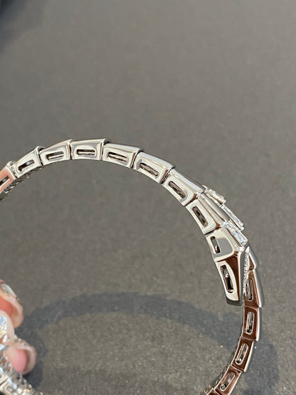 [baslovejewels]SERPENTI BRACELET DIAMONDS SILVER