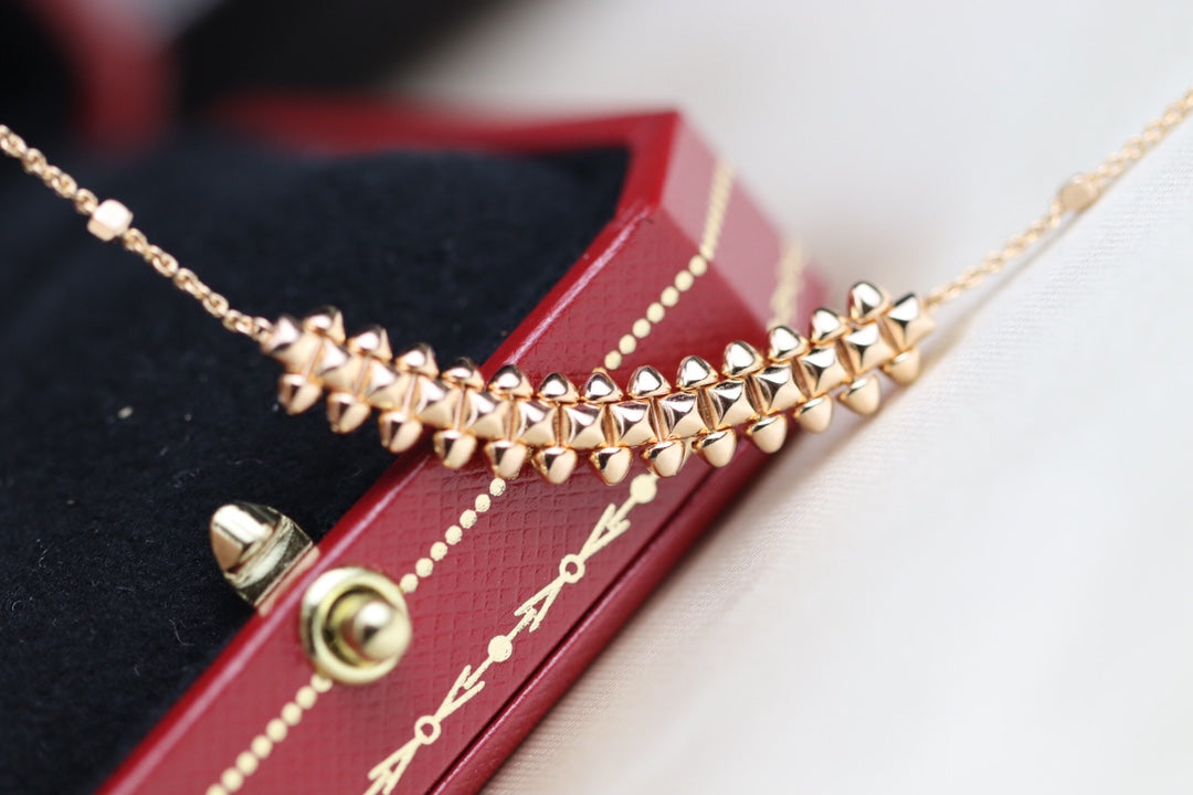 [baslovejewels]CLASH PINK GOLD NECKLACE