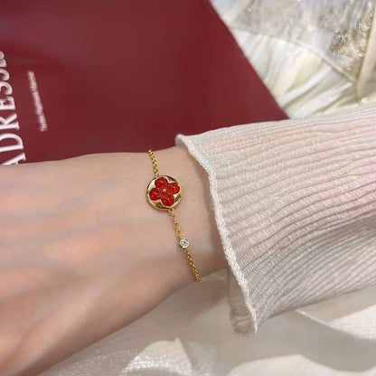 [baslovejewels]SUN PEDANT CARNELIAN BRACELET