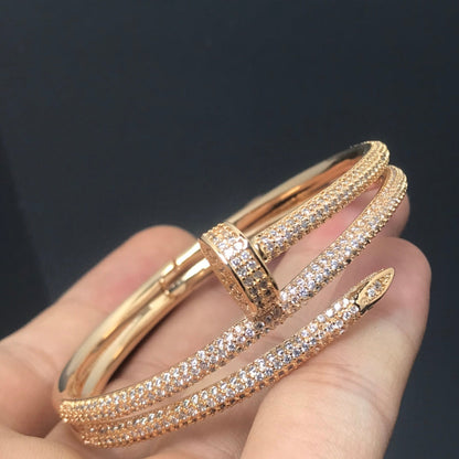 [baslovejewels]JUSTE BRACELET 3.5MM DOUBLE ROWS DIAMOND