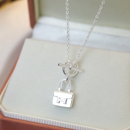 [baslovejewels]POP H PEDANT SILVER NECKLACE