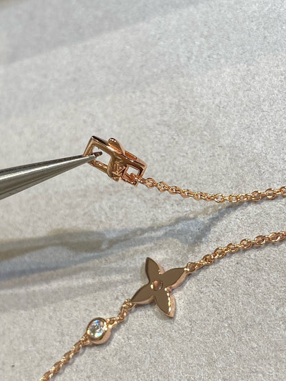 [baslovejewels]STAR DIAMOND PINK GOLD BRACELET