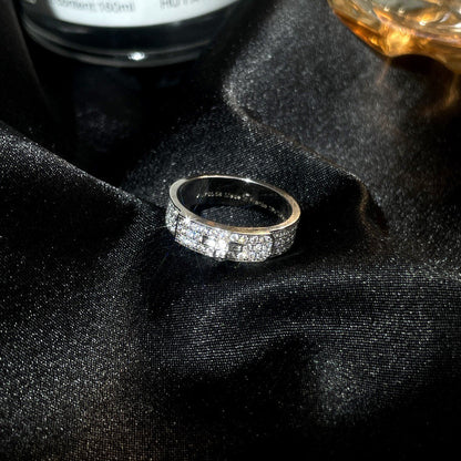 [baslovejewels]KELLY SILVER DIAMOND RING