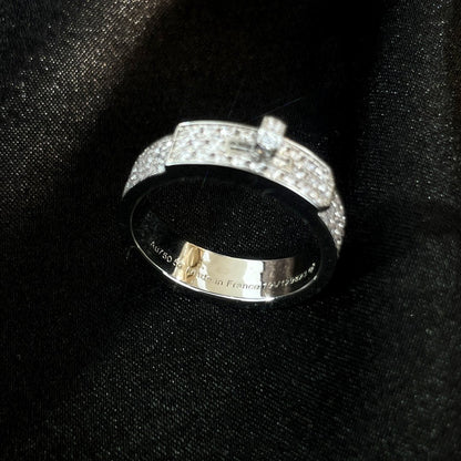 [baslovejewels]KELLY SILVER DIAMOND RING