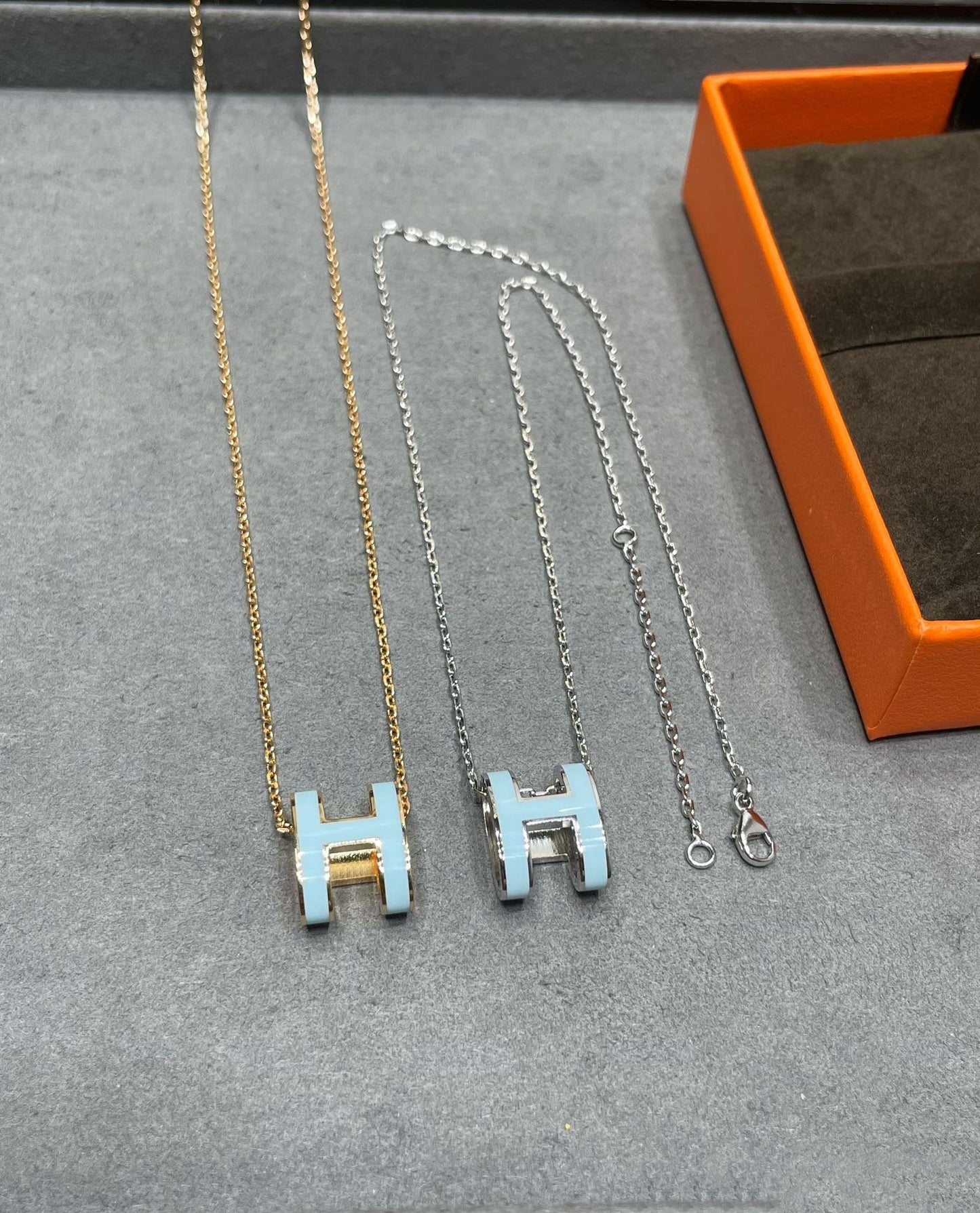 [baslovejewels]POP H SKY BLUE NECKLACE