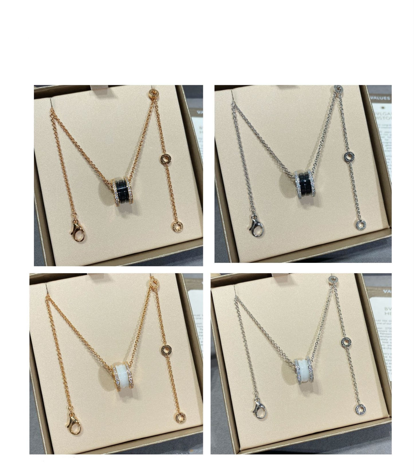 [baslovejewels]ZERO 1 DIAMOND CERAMIC NECKLACE