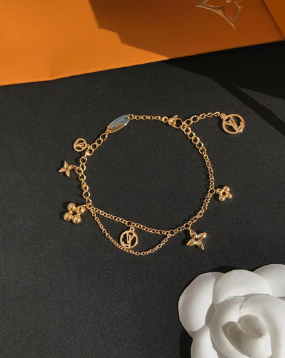 [baslovejewels]BLOOMING PINK GOLD MOP BRACELET