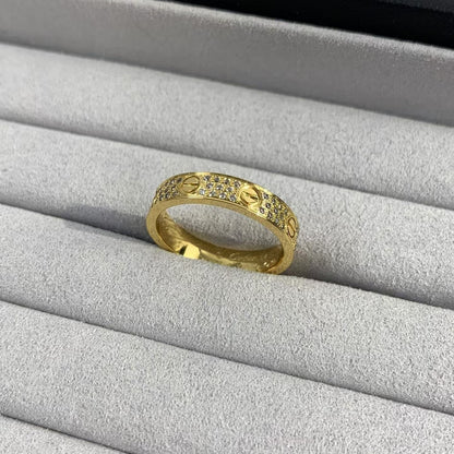 [baslovejewels]LOVE RING 3.6MM DIAMOND PAVED