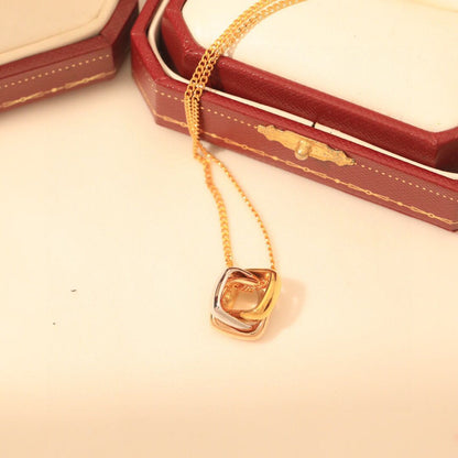 [baslovejewels]TRINITY NECKLACE GOLD SMALL MODEL