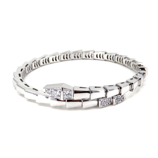 [baslovejewels]SERPENTI BRACELET DIAMONDS SILVER