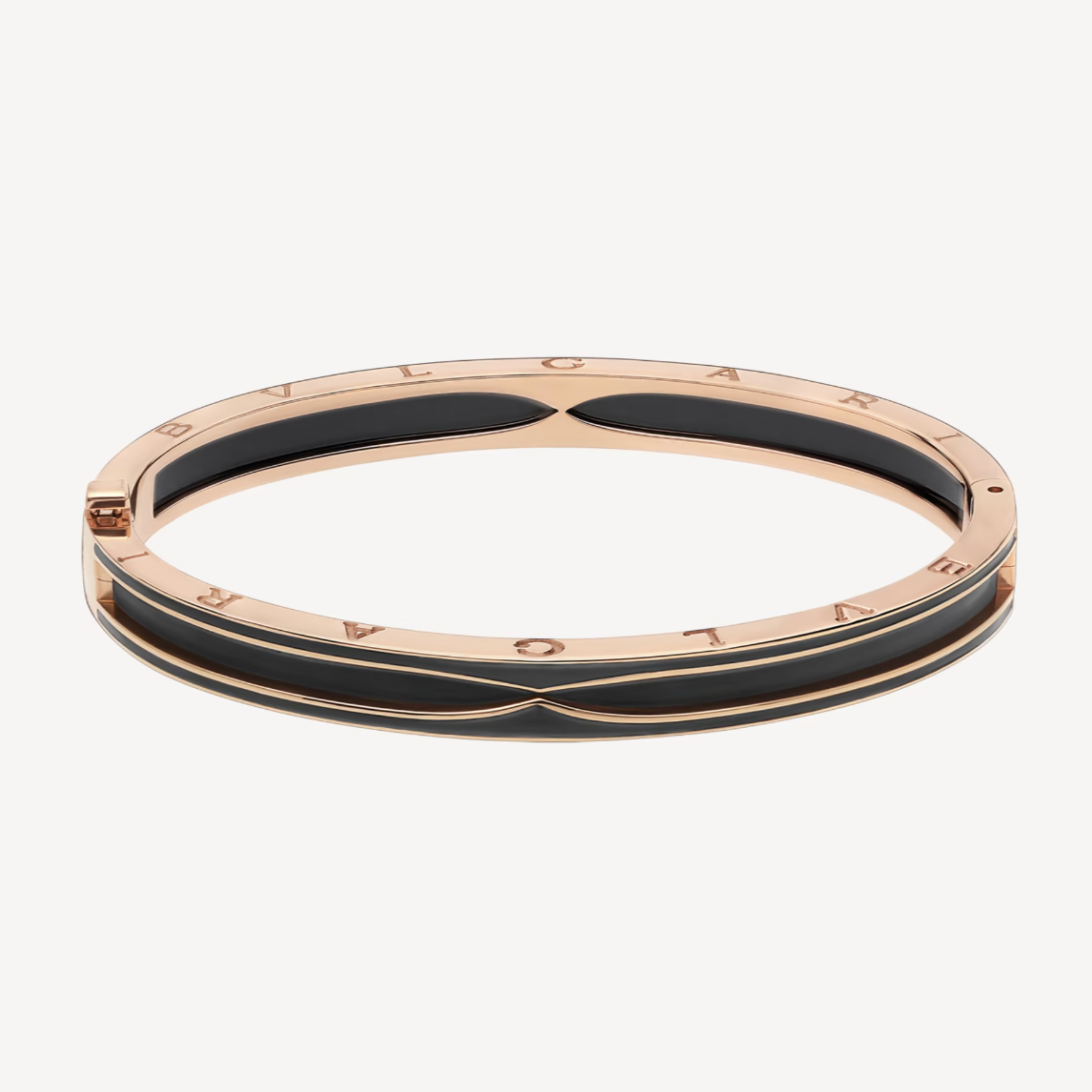 [baslovejewels]ZERO 1 PINK GOLD WITH MATTE BLACK CERAMIC BRACELET