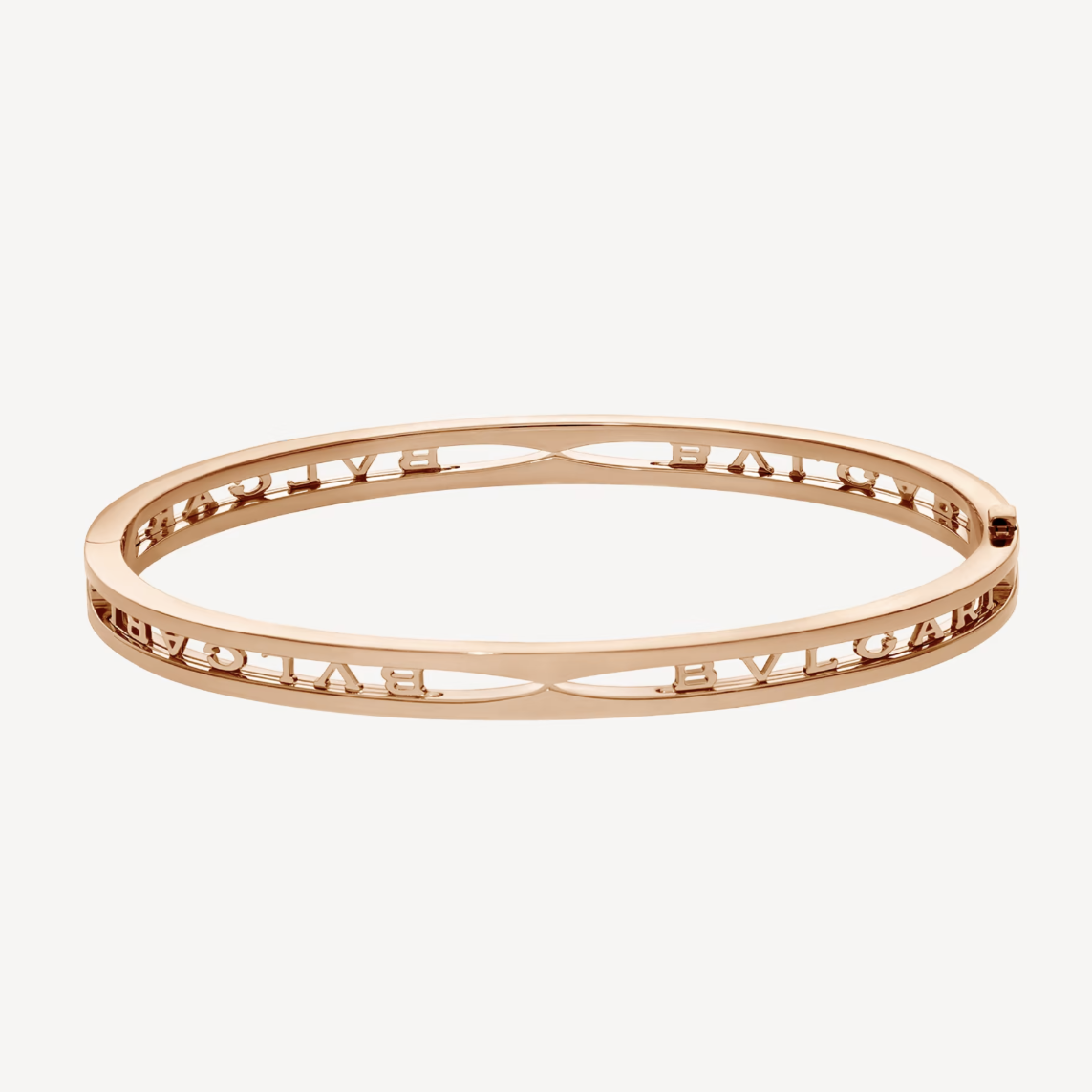 [baslovejewels]ZERO 1 SPIRAL LOGO PINK GOLD BRACELET
