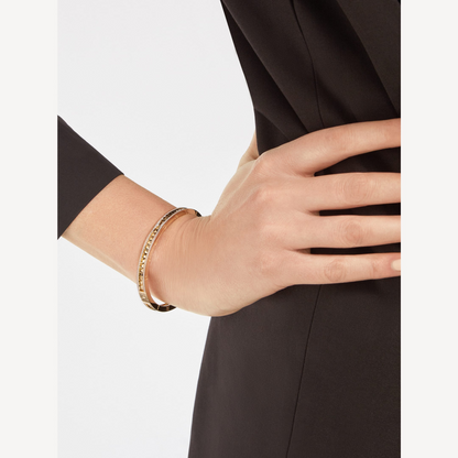 [baslovejewels]ZERO 1 SPIRAL AND PAVED DIAMOND GOLD BRACELET