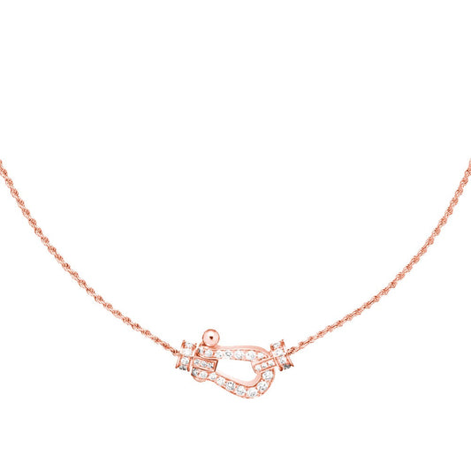 [baslovejewels]FORCE 10 PINK GOLD DIAMOND NECKLACE