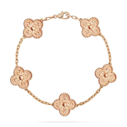 [baslovejewels]CLOVER 5 MOTIFS BRONZING BRACELET